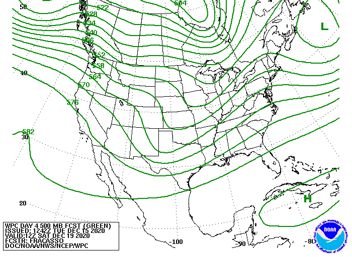Day 4 500 MB Forecast